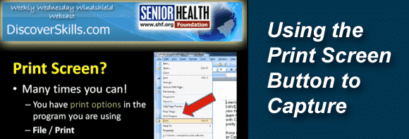 Post image for Capturing the Screen with the Print Screen Button