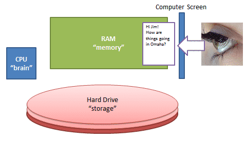 Everything You See and Do is up in the Computer Memory