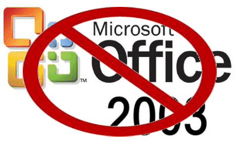 Office 2003 Logo Crossed Out
